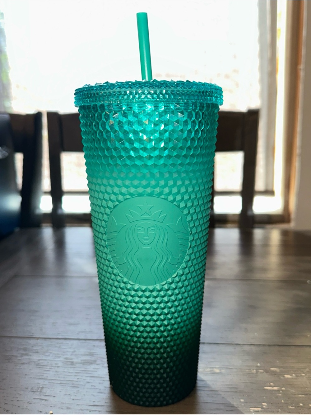 Starbucks Studded Gradient Tumbler - Teal to Deep Green